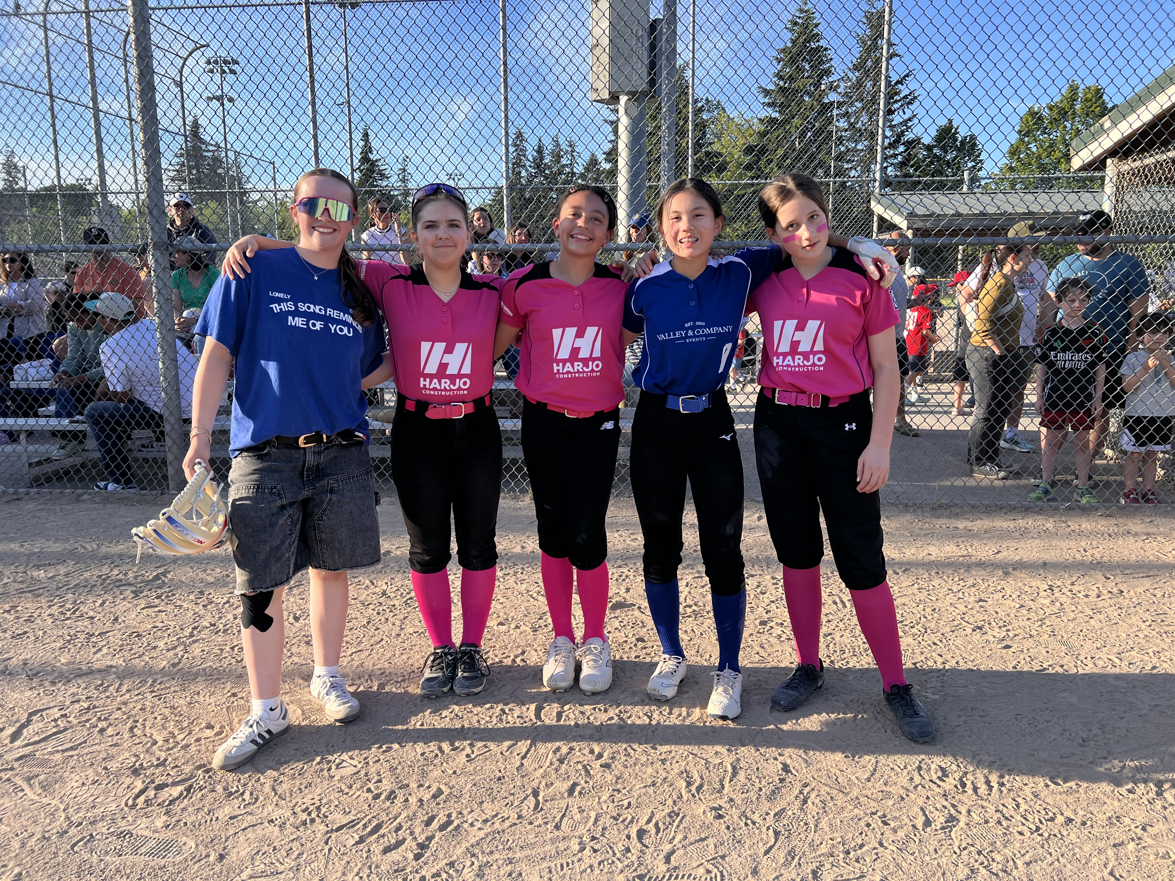 2026 NCLL Softball Home Run Derby contestants, left to right