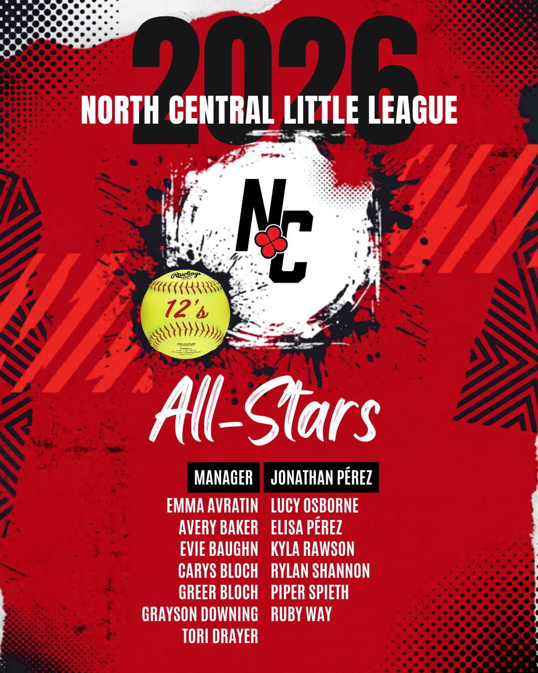 2026 12's Softball All-Stars