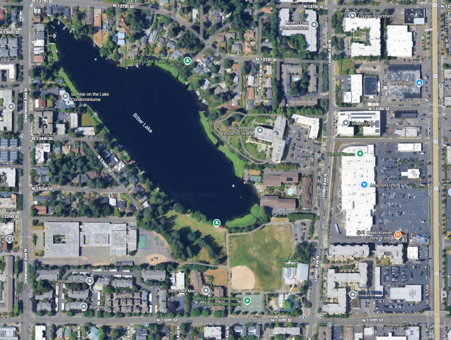 Bitter Lake Playfield today