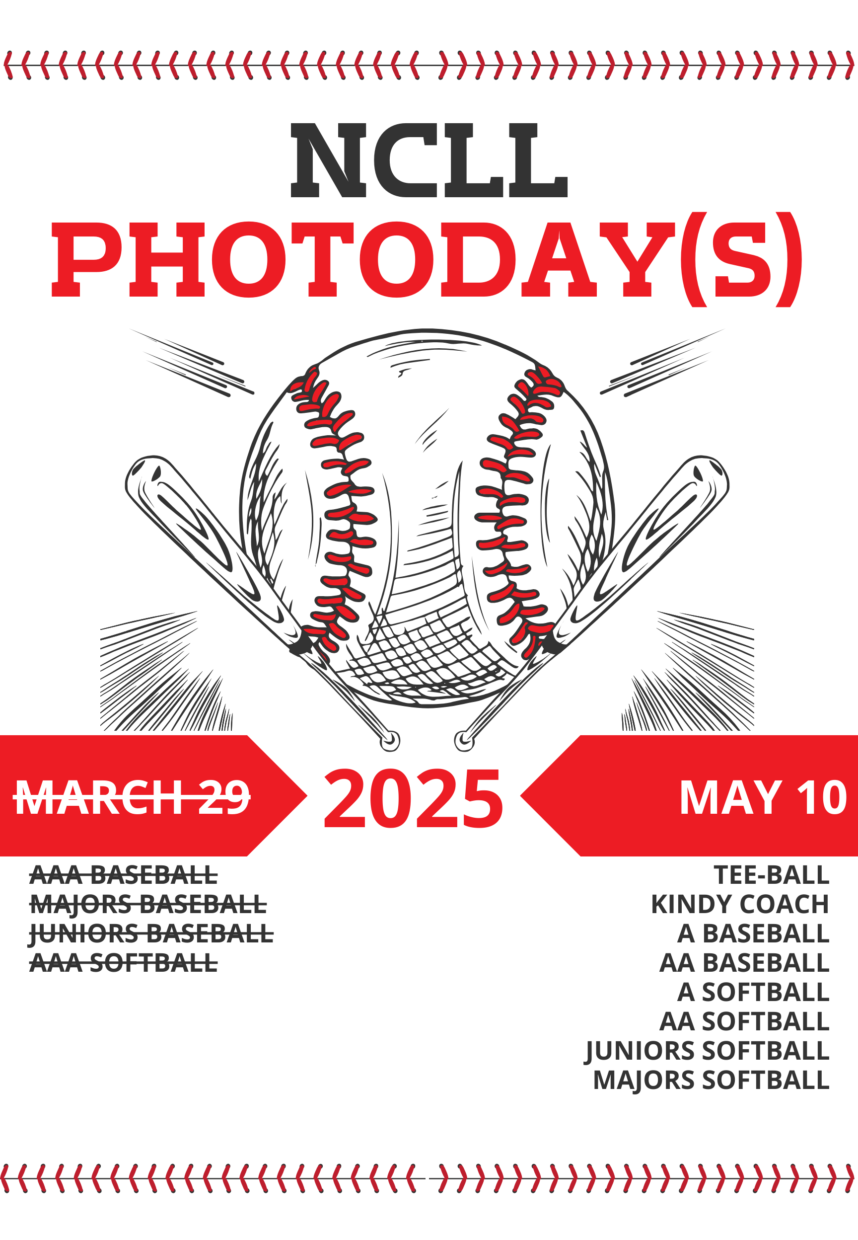 NCLL Photo Day Announcement