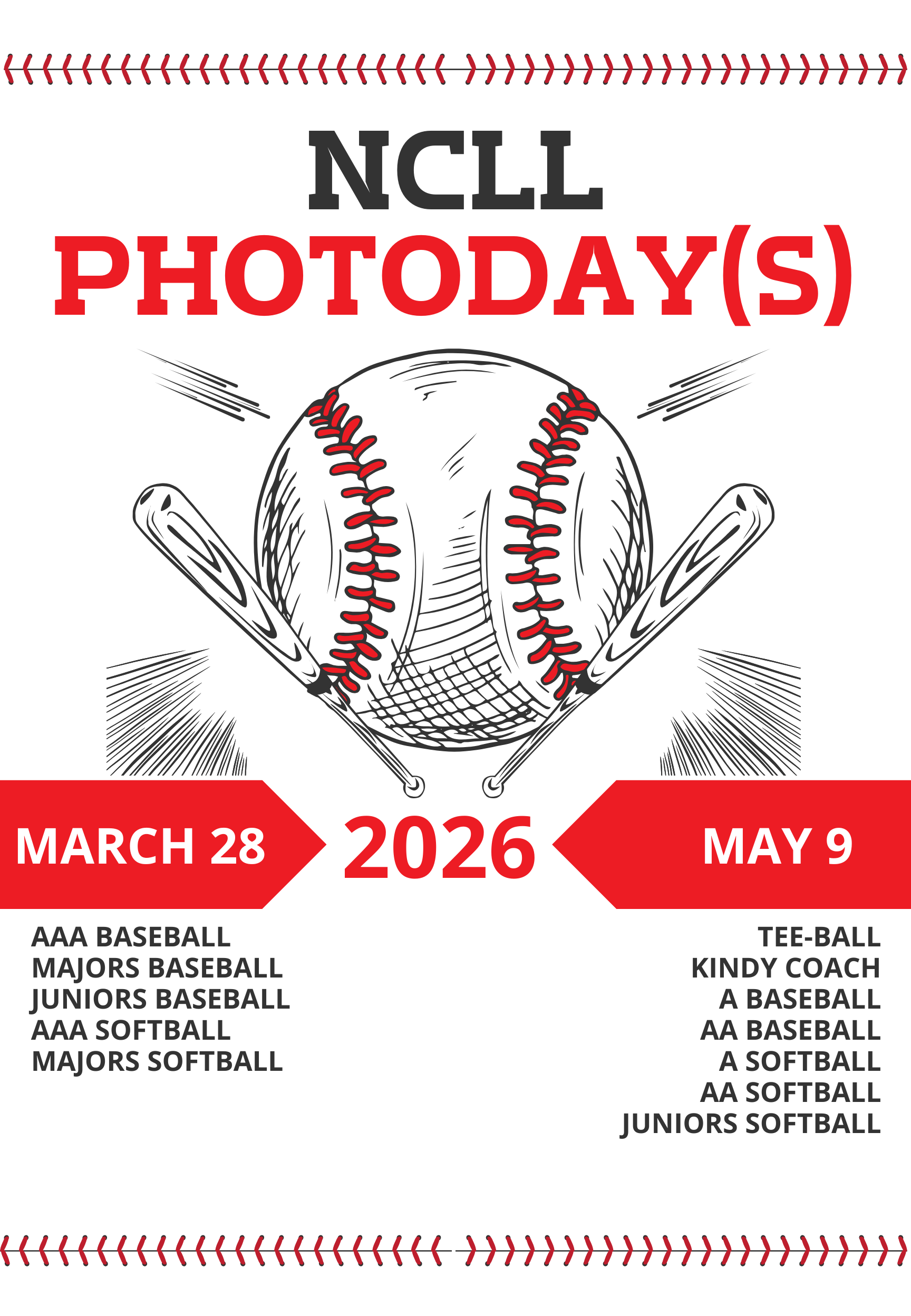 NCLL Photo Day Announcement