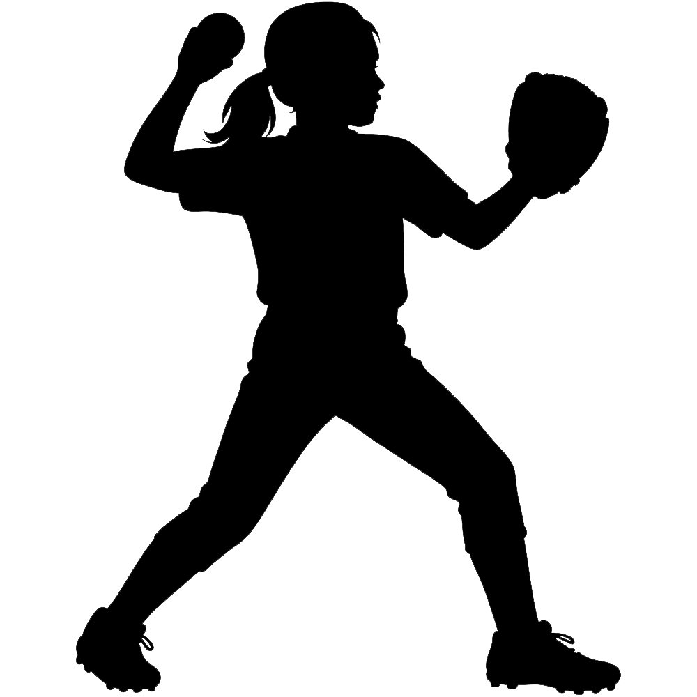 Majors Division (league ages ~10-12) softball illustration