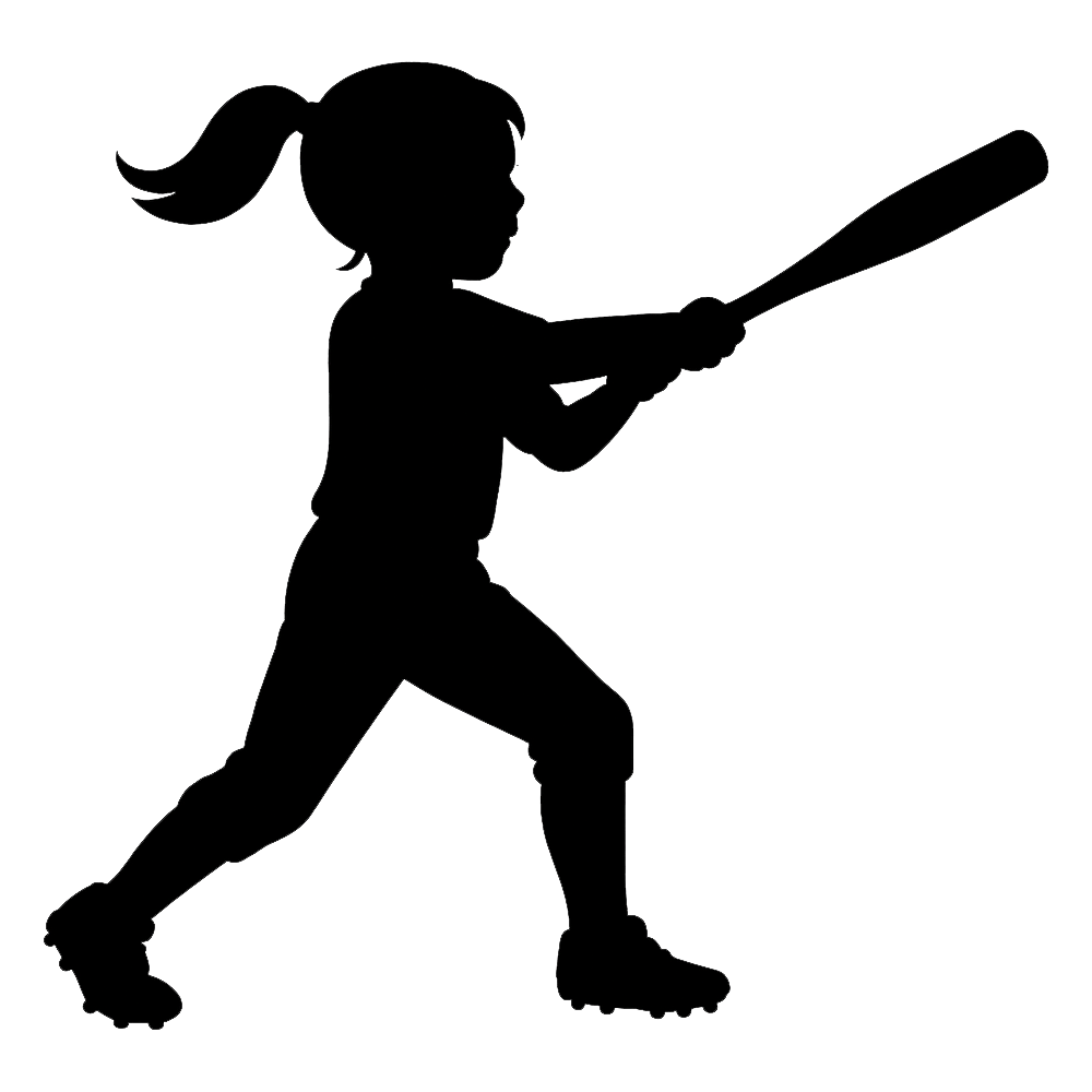 A Division (league ages 6-7) softball illustration